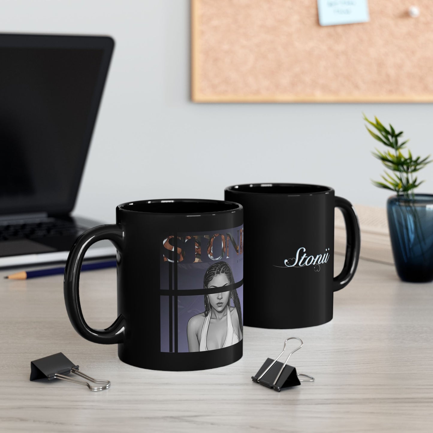 Stonii Album Ceramic Mug | Black | 11oz, 15oz