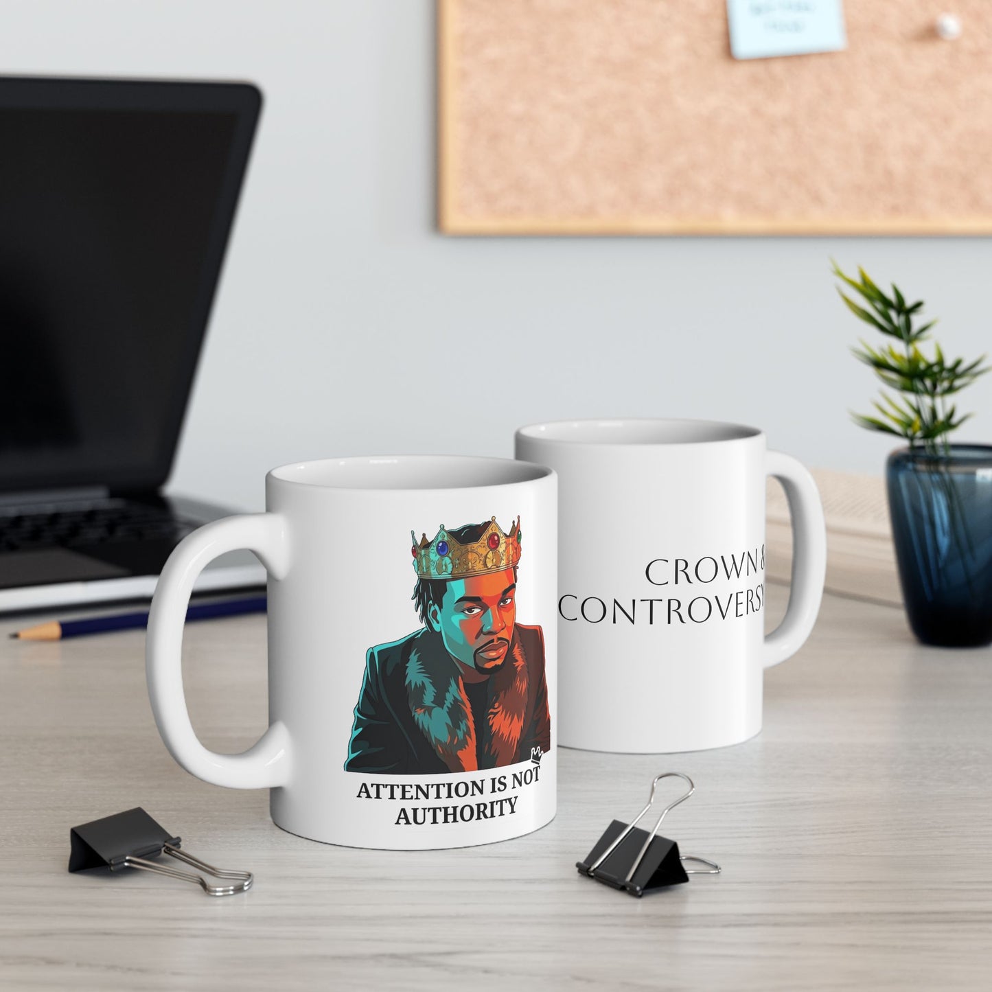 King Don Ceramic Mug | White | 11oz, 15oz