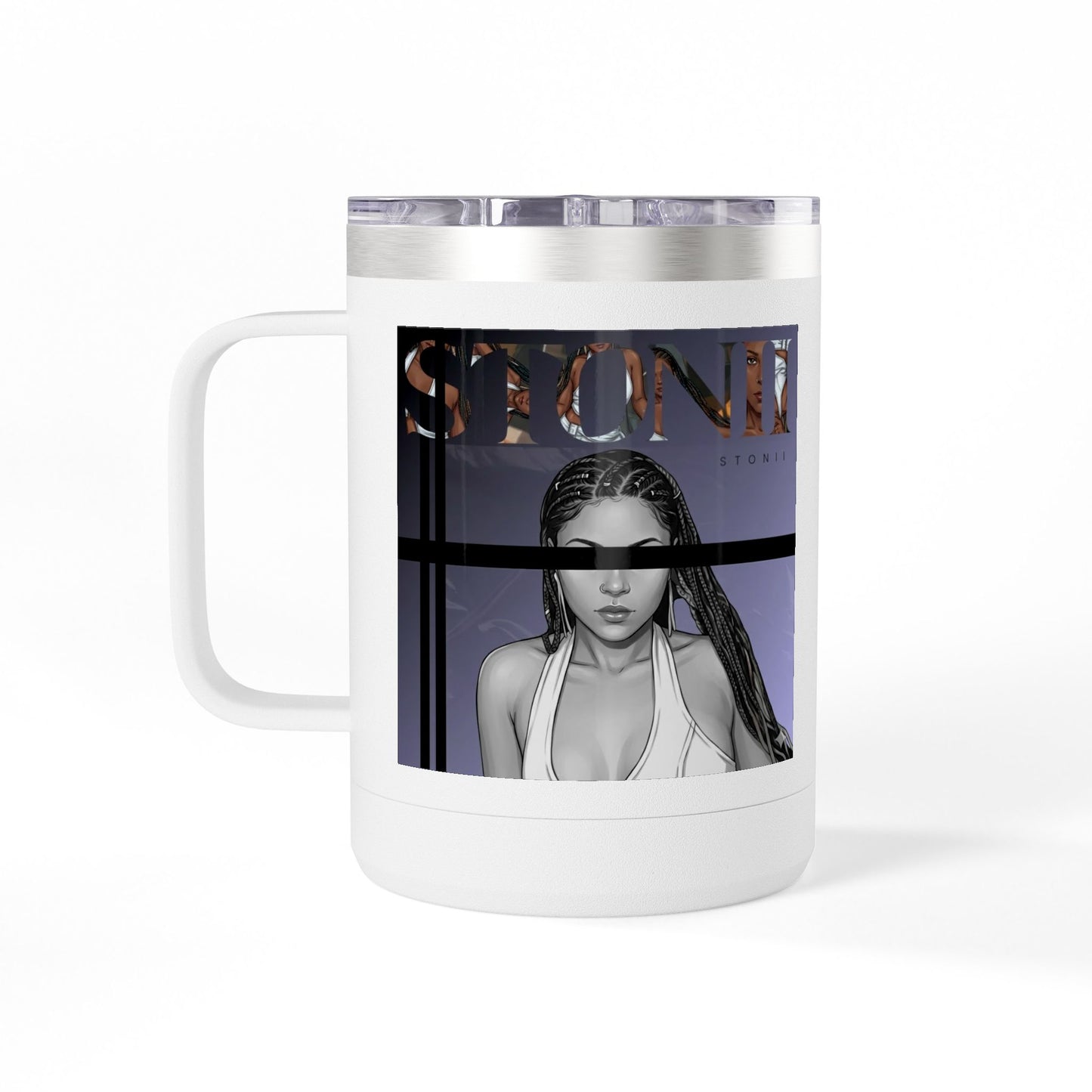 Stonii Album 15oz Insulated Coffee Tumbler Mug