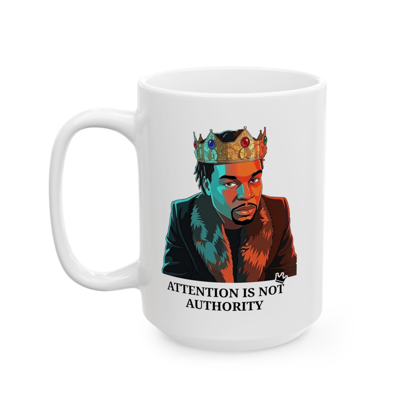 King Don Ceramic Mug | White | 11oz, 15oz