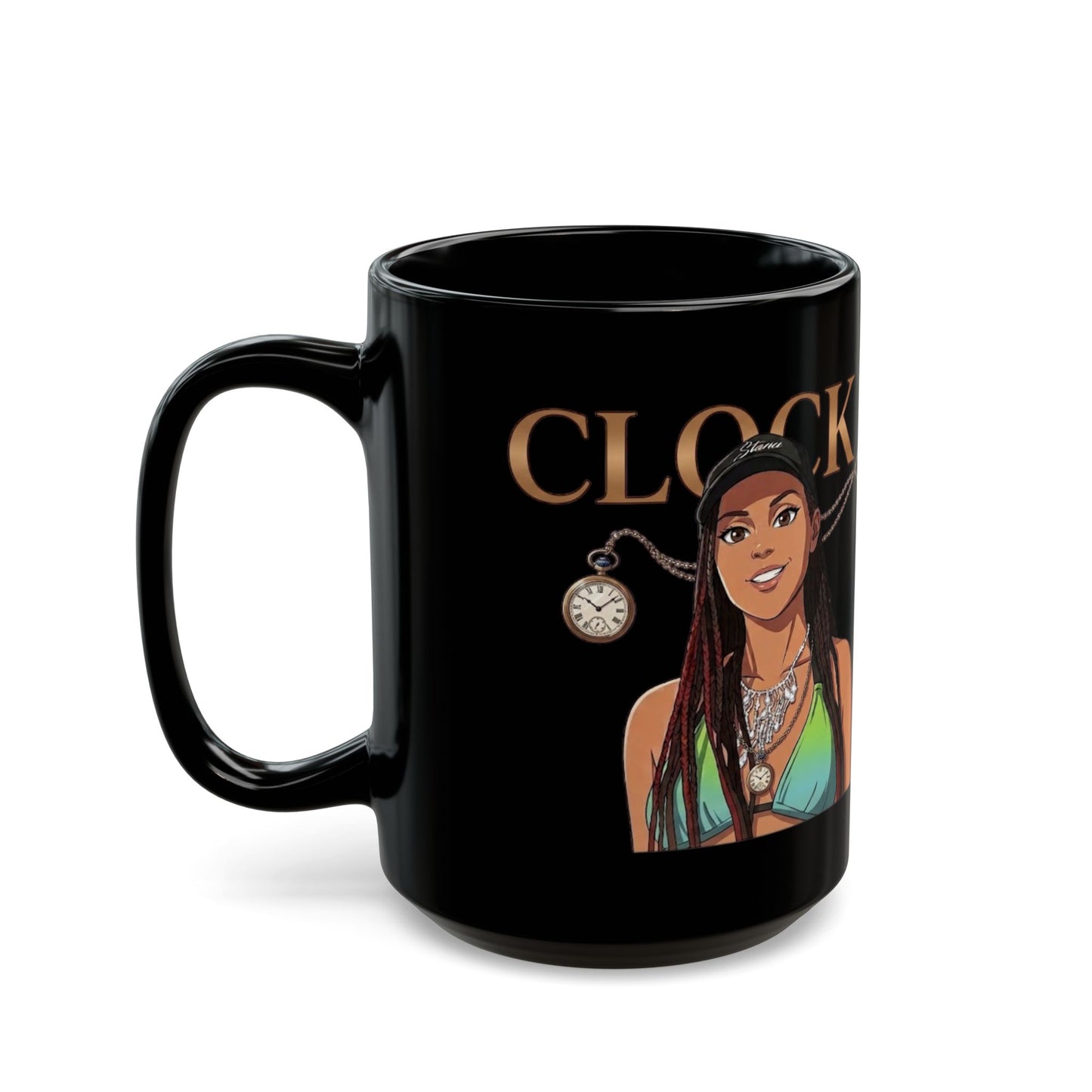 Clock It Ceramic Mug | Black | 11oz, 15oz