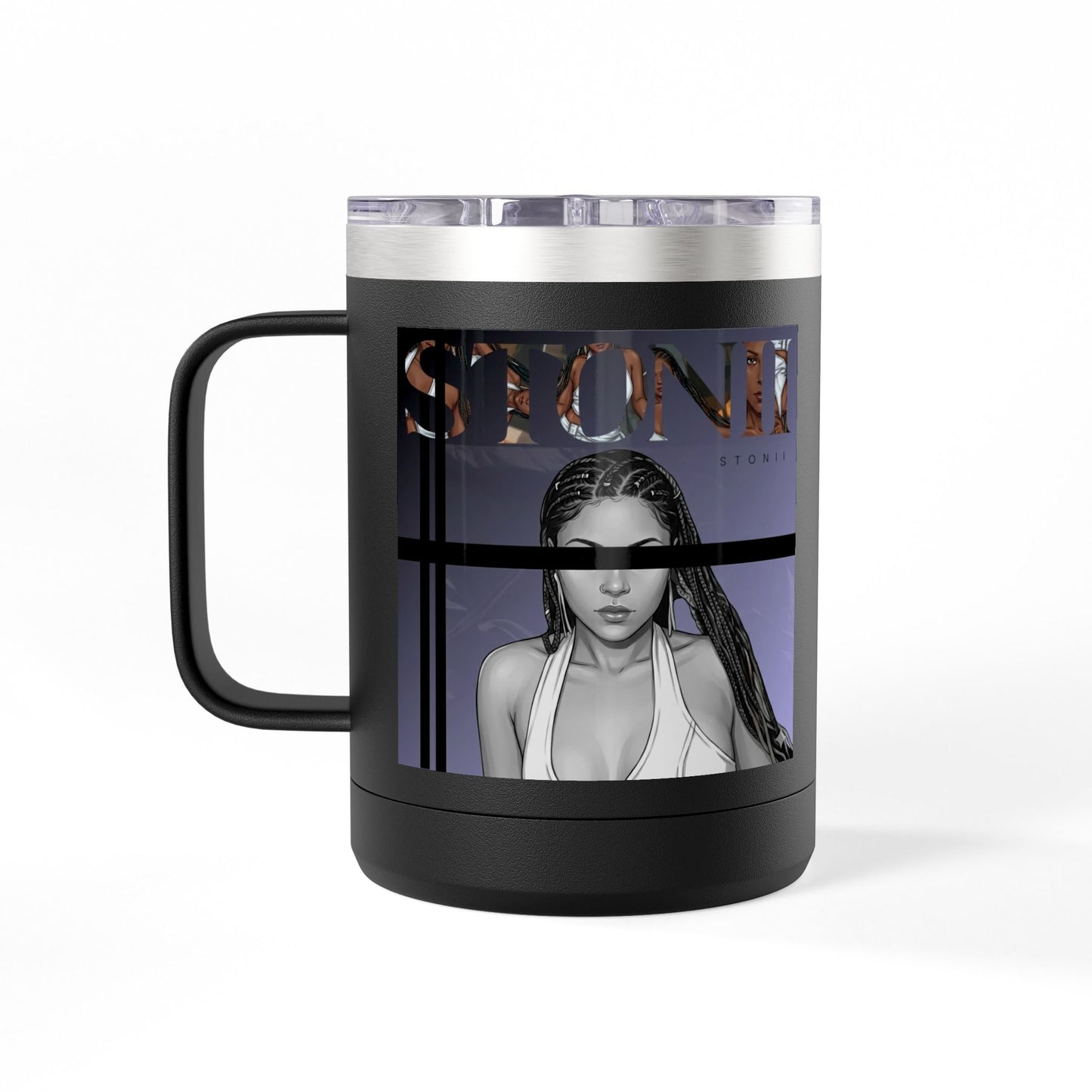 Stonii Album 15oz Insulated Coffee Tumbler Mug
