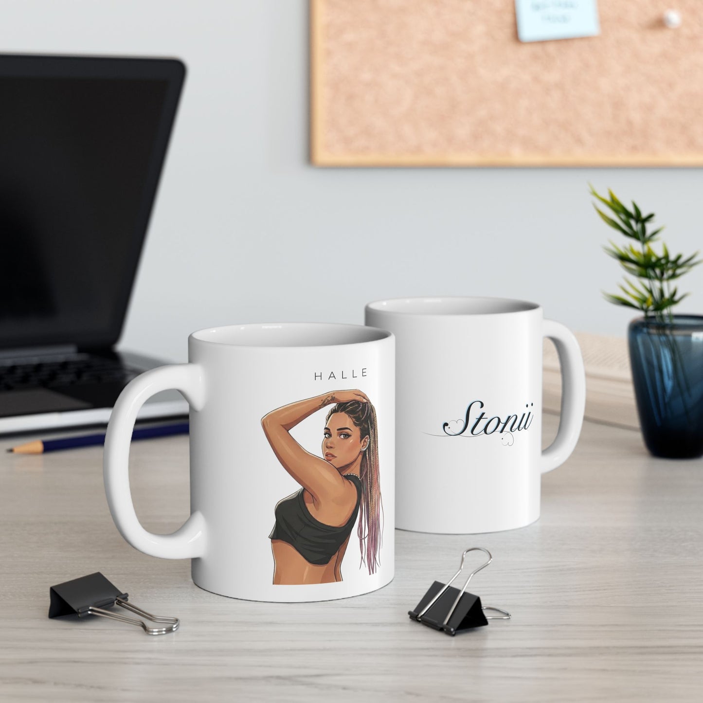 Stonii - HALLE Ceramic Mug | White | 11oz, 15oz