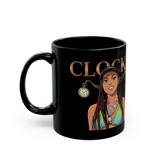 Clock It Ceramic Mug | Black | 11oz, 15oz